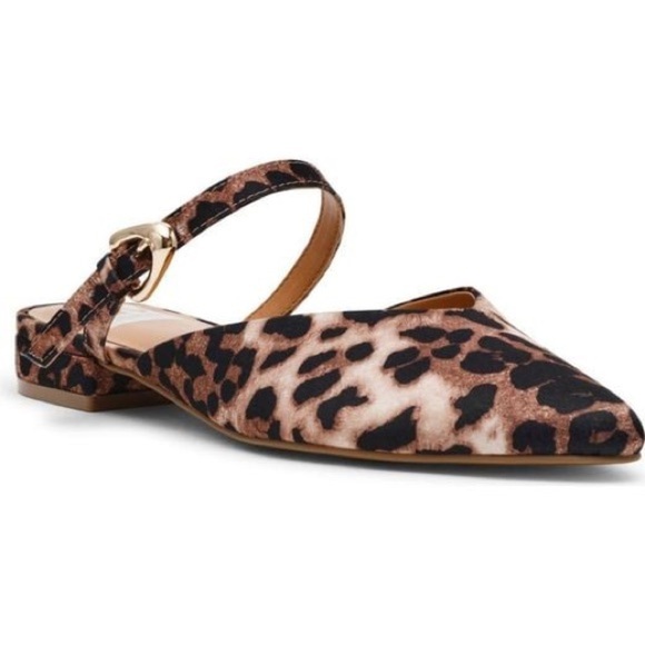 Dolce Vita Animal Print Slingback Flats - Picture 1 of 9